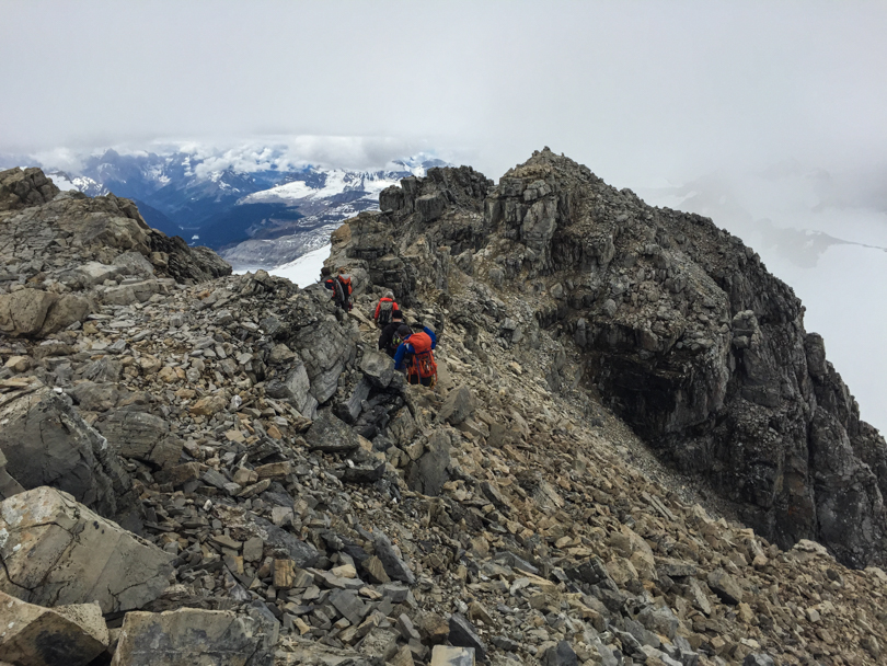 Heading to the summit