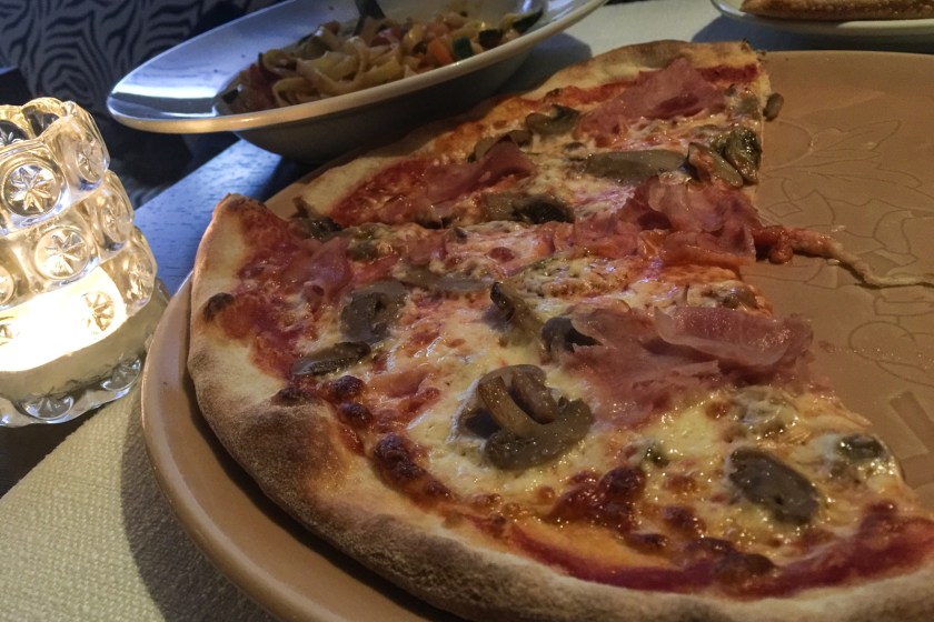 We have been eating pizza. Lots of pizza.